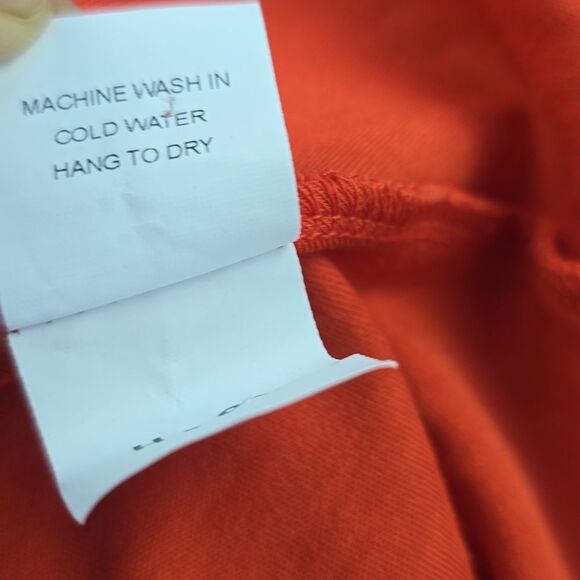 Planet by Lauren Red Hanky Asymmetrical Handkerchief Midi Dress Size 4-8 - Picture 7 of 7